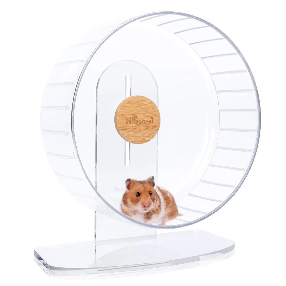 Super-Silent Hamster Exercise Wheel with Adjustable Stand Hamsters Gerbils Mice